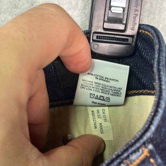 Express Jeans Men 34x27.5 Blue Denim Skinny Fit Stretch‎ Y2K Casual Faded - Picture 12 of 12